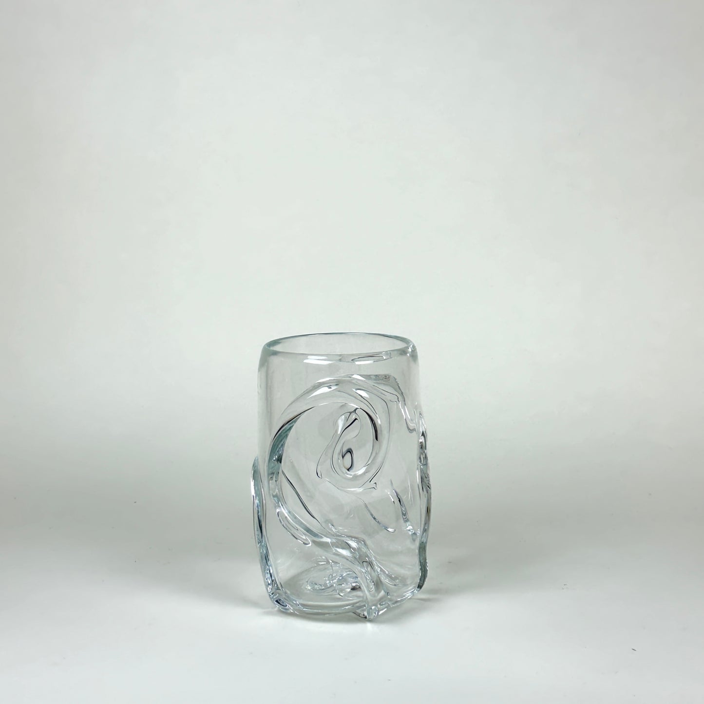 Glass vase, "Swirl", taller, by Silje Lindrup