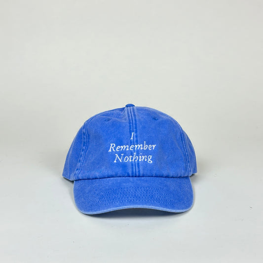 Hat, I Remember Nothing (French blue/white)