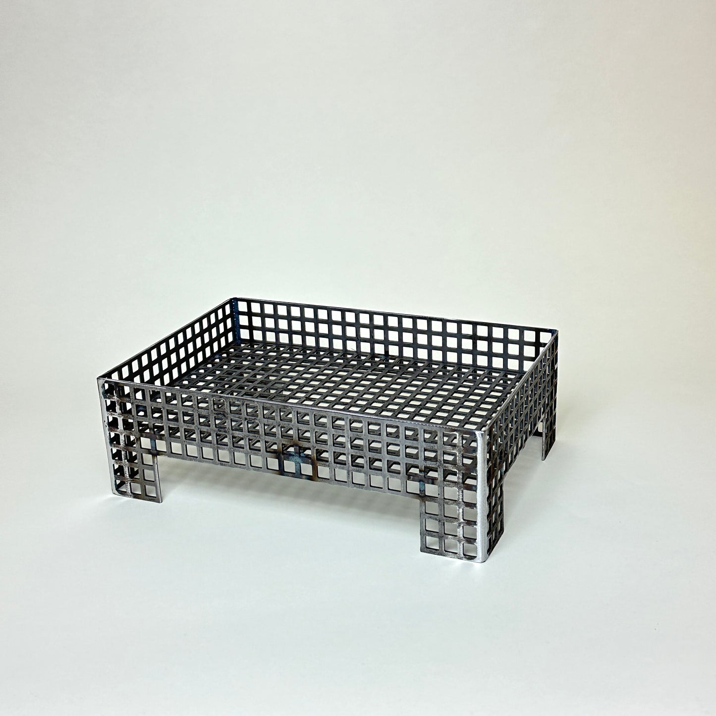 Steel grid letter holder by Lisa Reiser