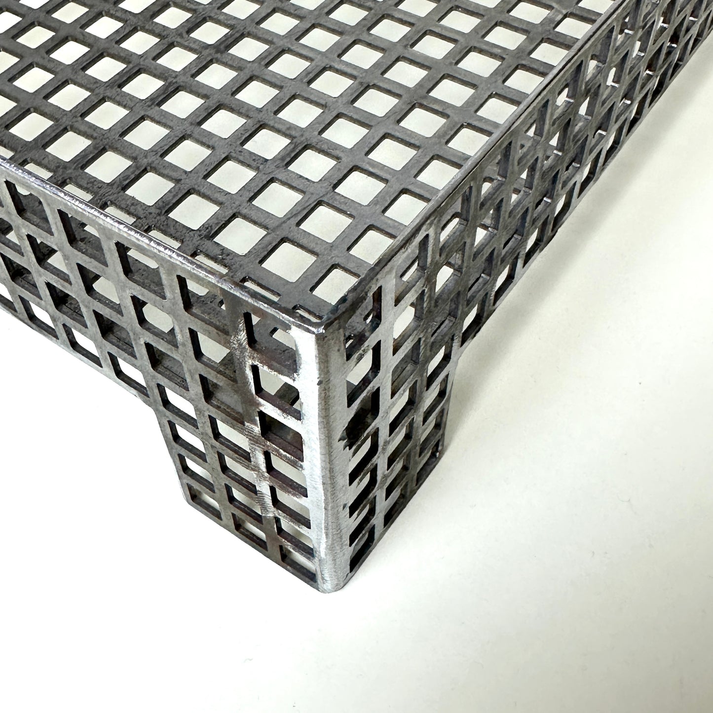 Steel grid letter holder by Lisa Reiser