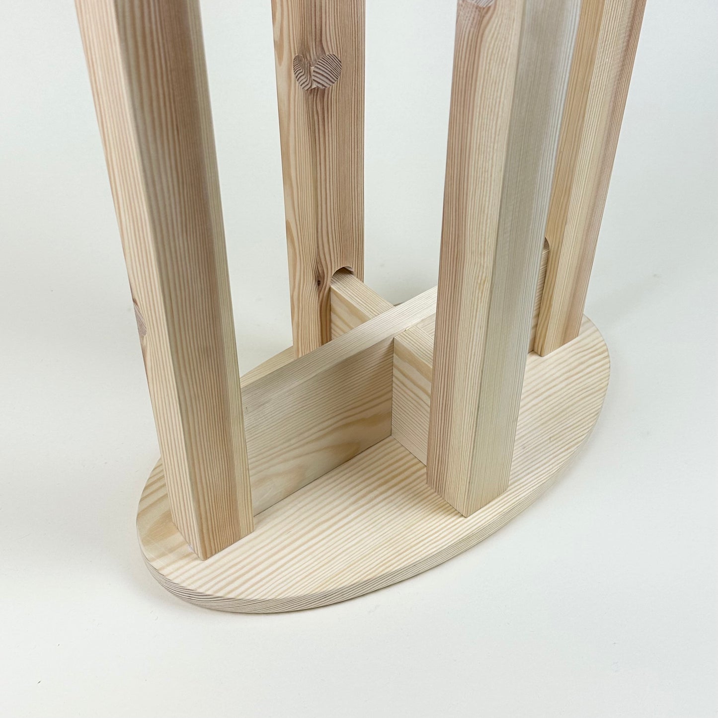 "OVAL1" wooden stool by Hugo Hammarlund