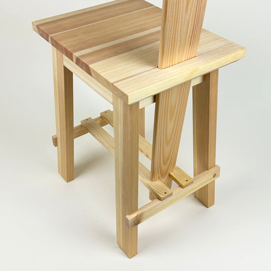 Handmade wooden chair by Pål Rodenius