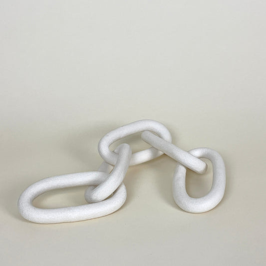 Chain, 5 links, by Kerstin Olsson