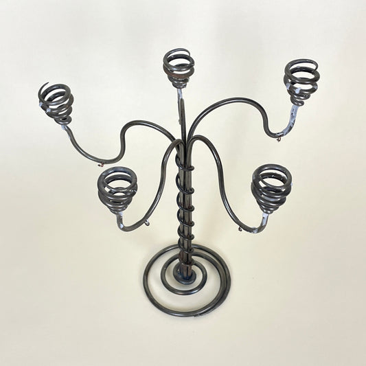 Metal chandelier, vintage