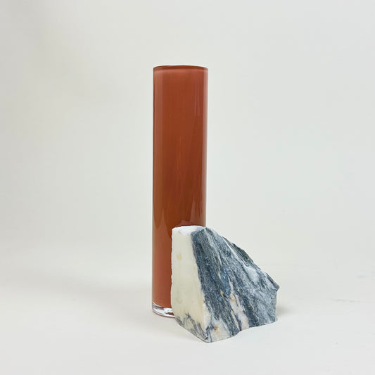 Marble and glass vase by Erik Olovsson