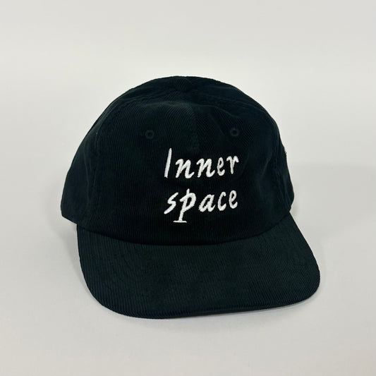 Hat, Inner Space, black corduroy/white