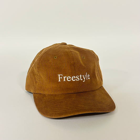 Hat, Freestyle, camel corduroy/white