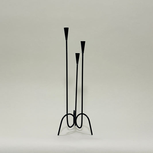 Metal candle holder for small candles, vintage