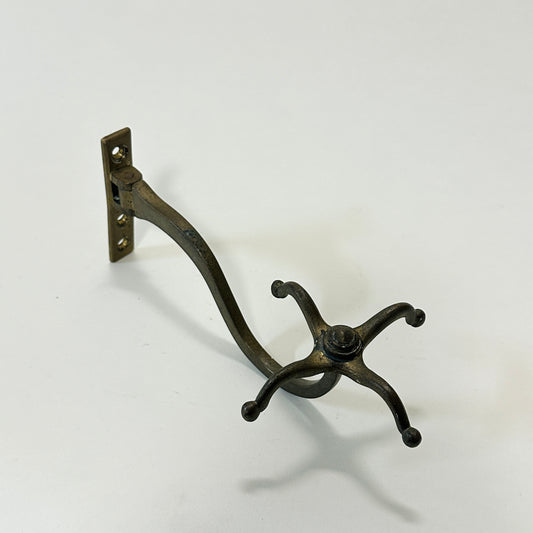 4-armed wall hook in metal, vintage