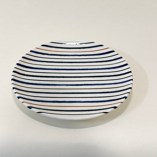 Striped decorative plate, vintage