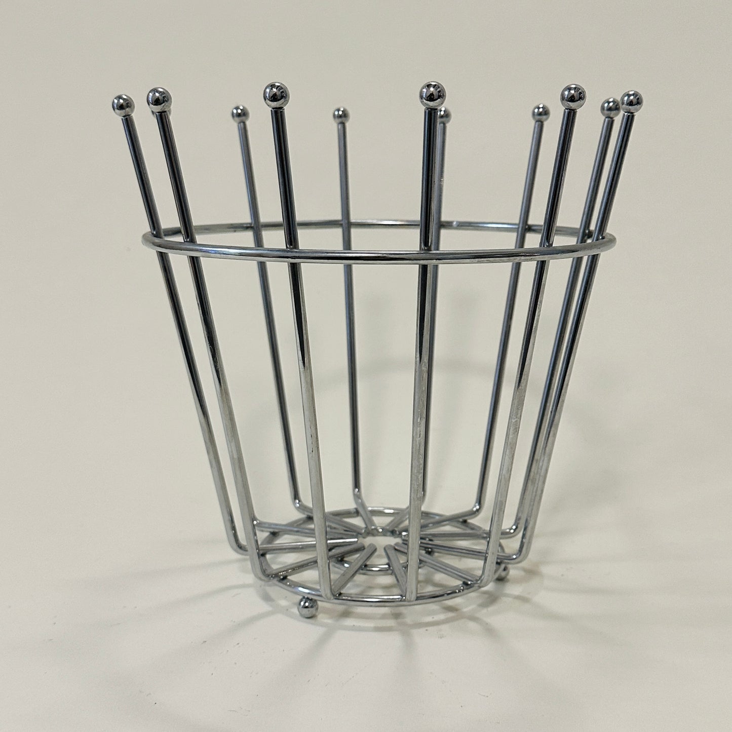 Vintage metal fruit bowl