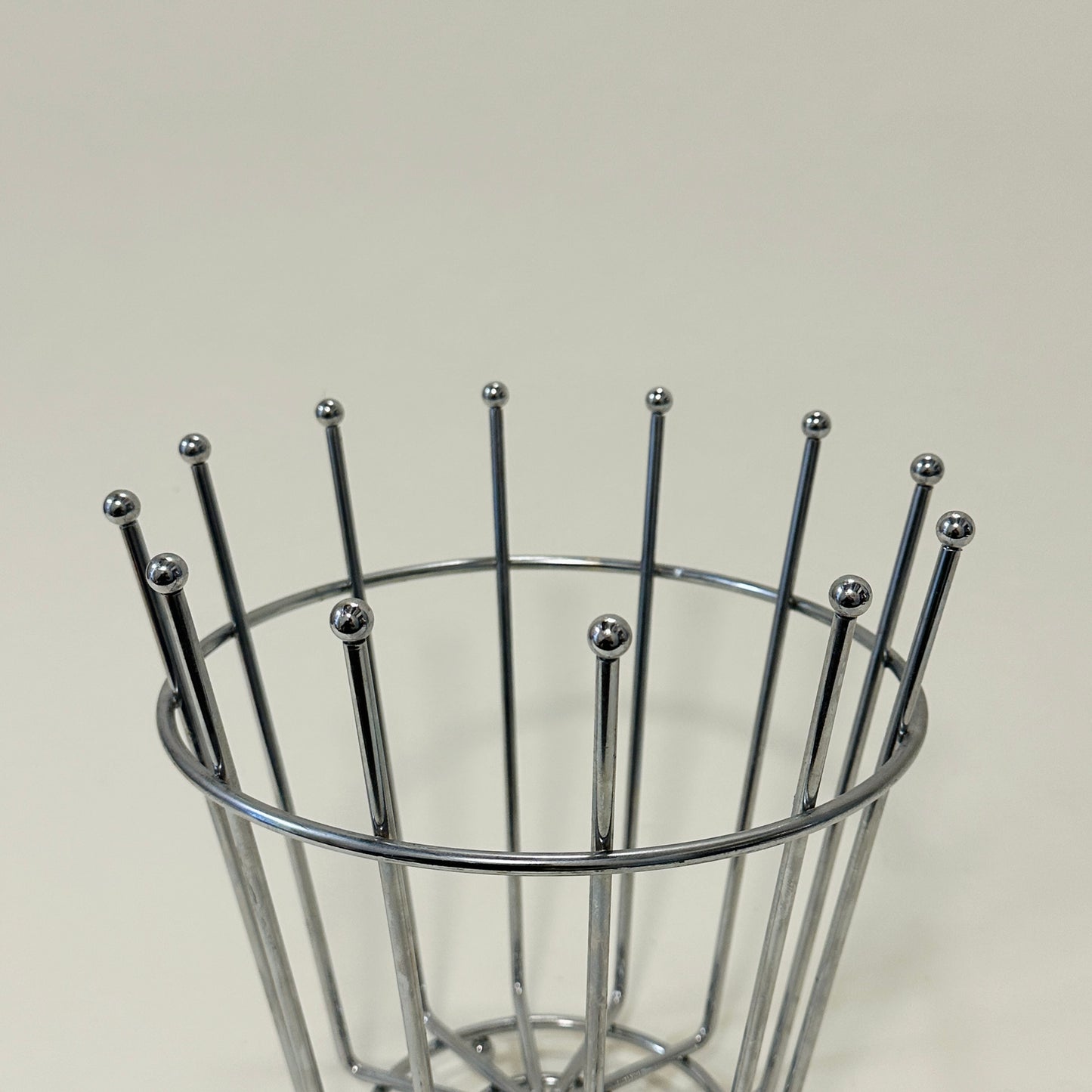 Vintage metal fruit bowl