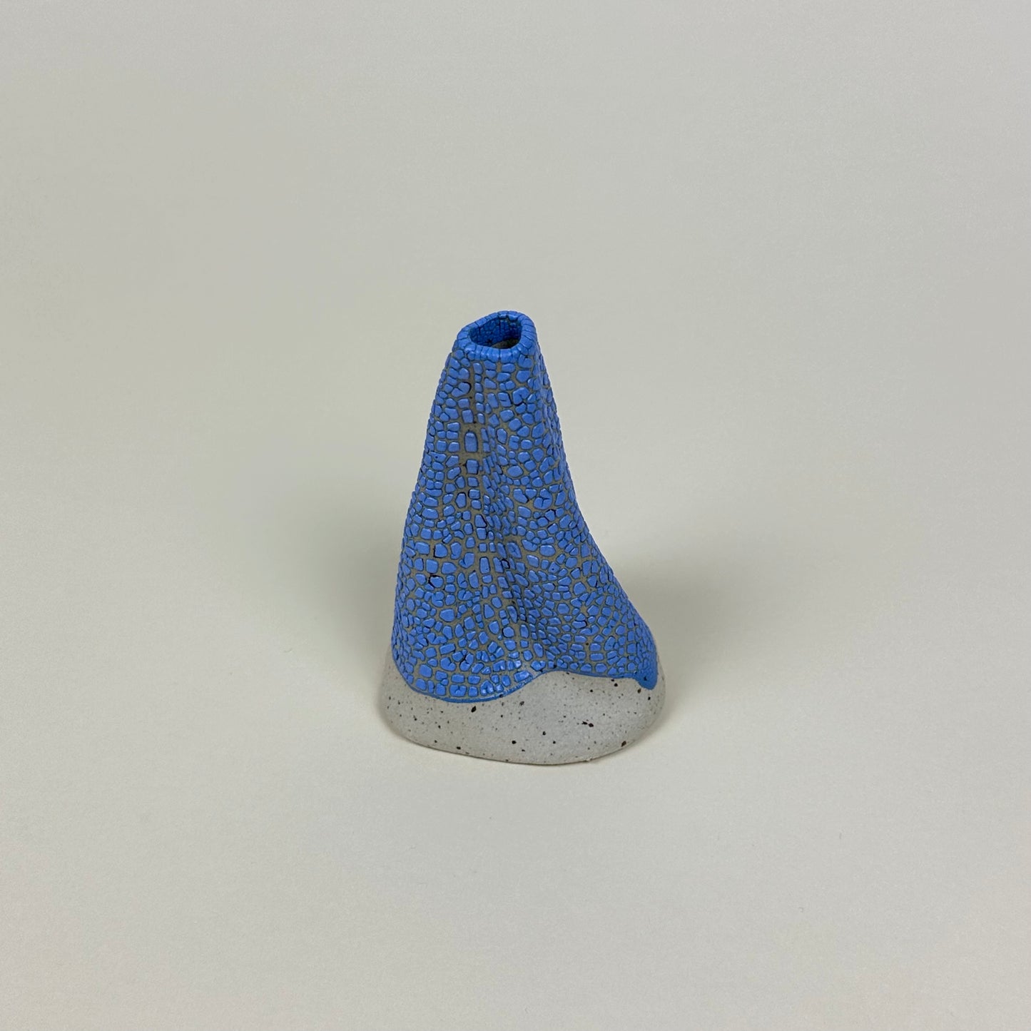 Stone and blue volcano vase (S) by Astrid Öhman