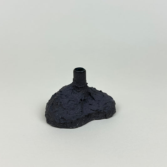 Small ceramic bud vase by Malwina Kleparska, anthracite grey