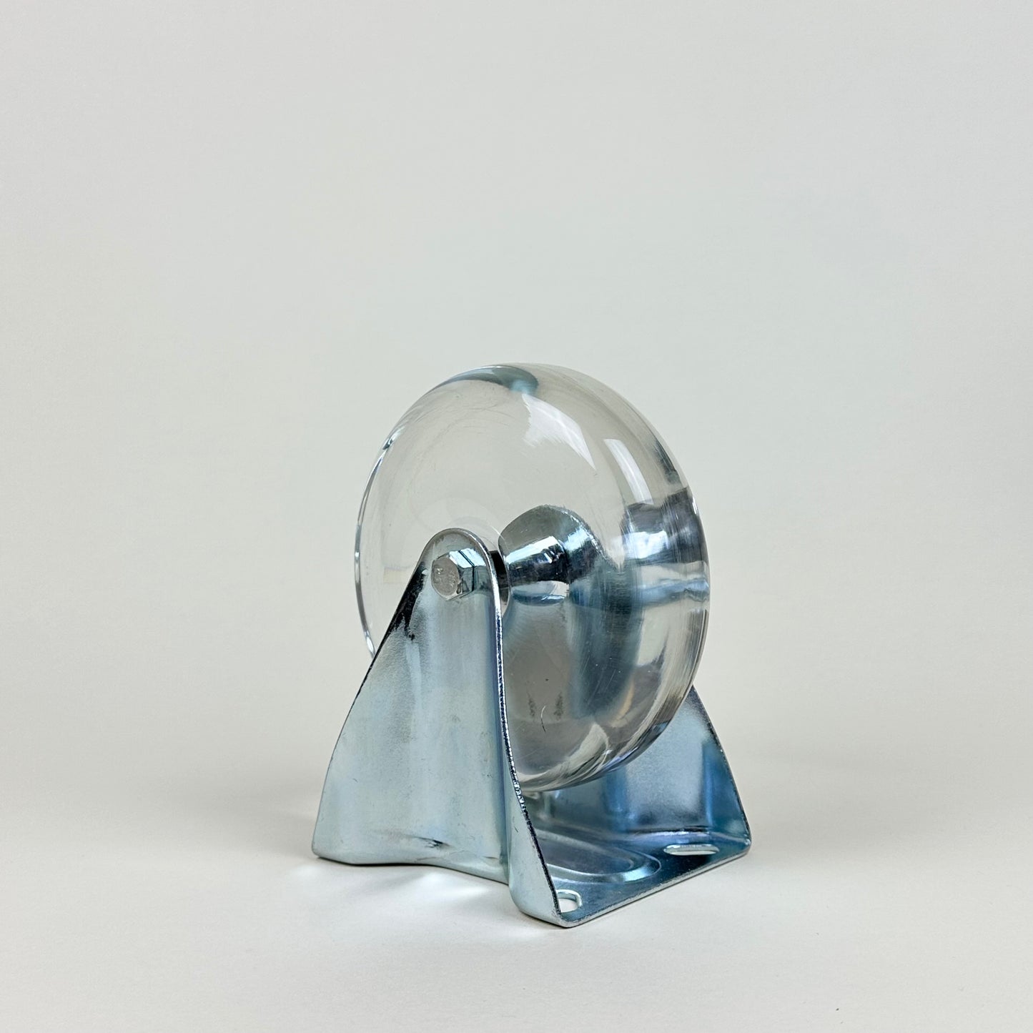 "Support System", glass and metal sculpture by Isa Andersson