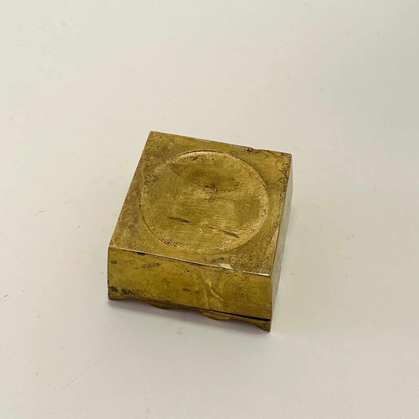 Vintage brass ashtray
