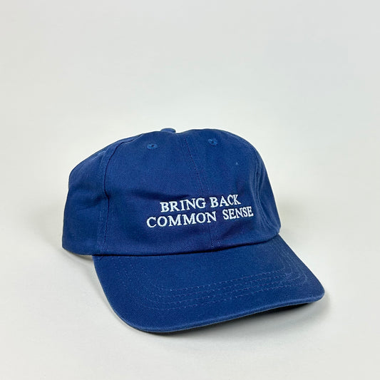 Hat, Bring back common sense (navy/white)