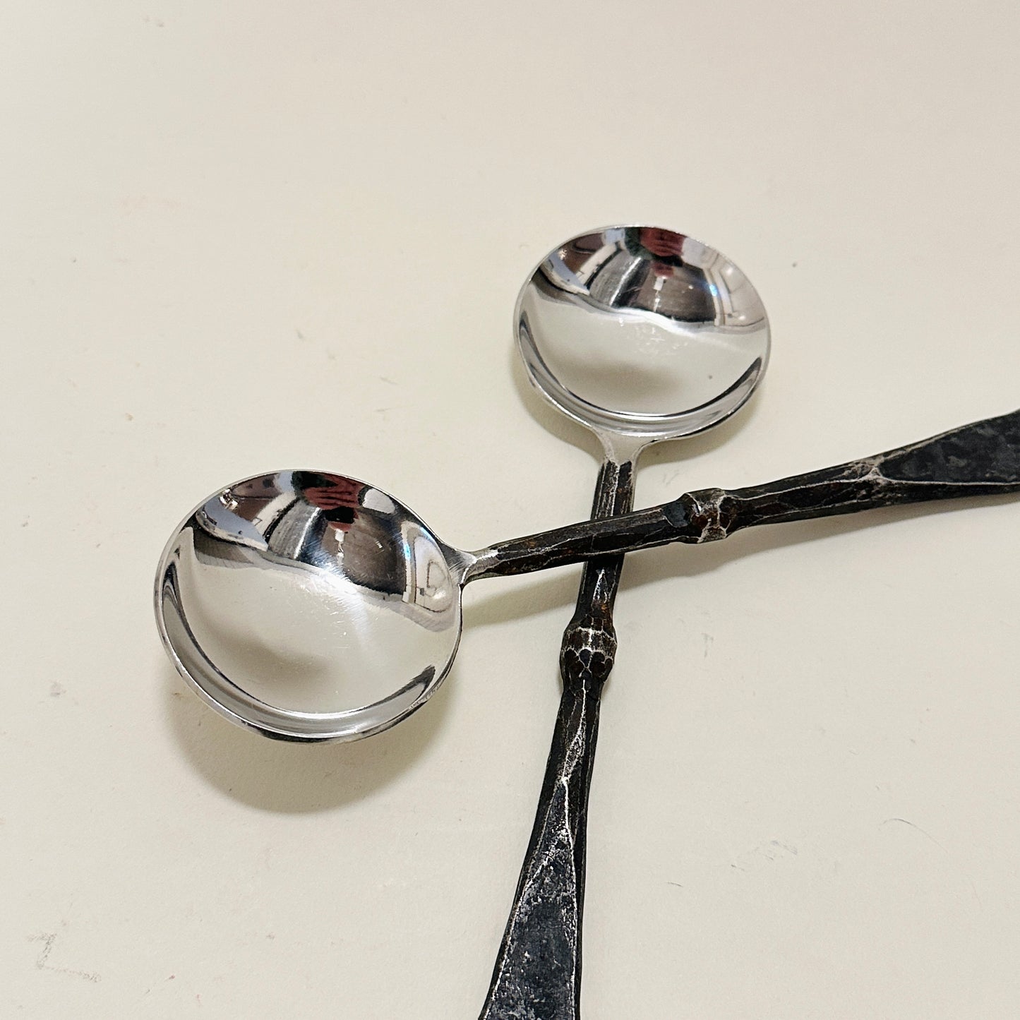 Vintage iron salad servers