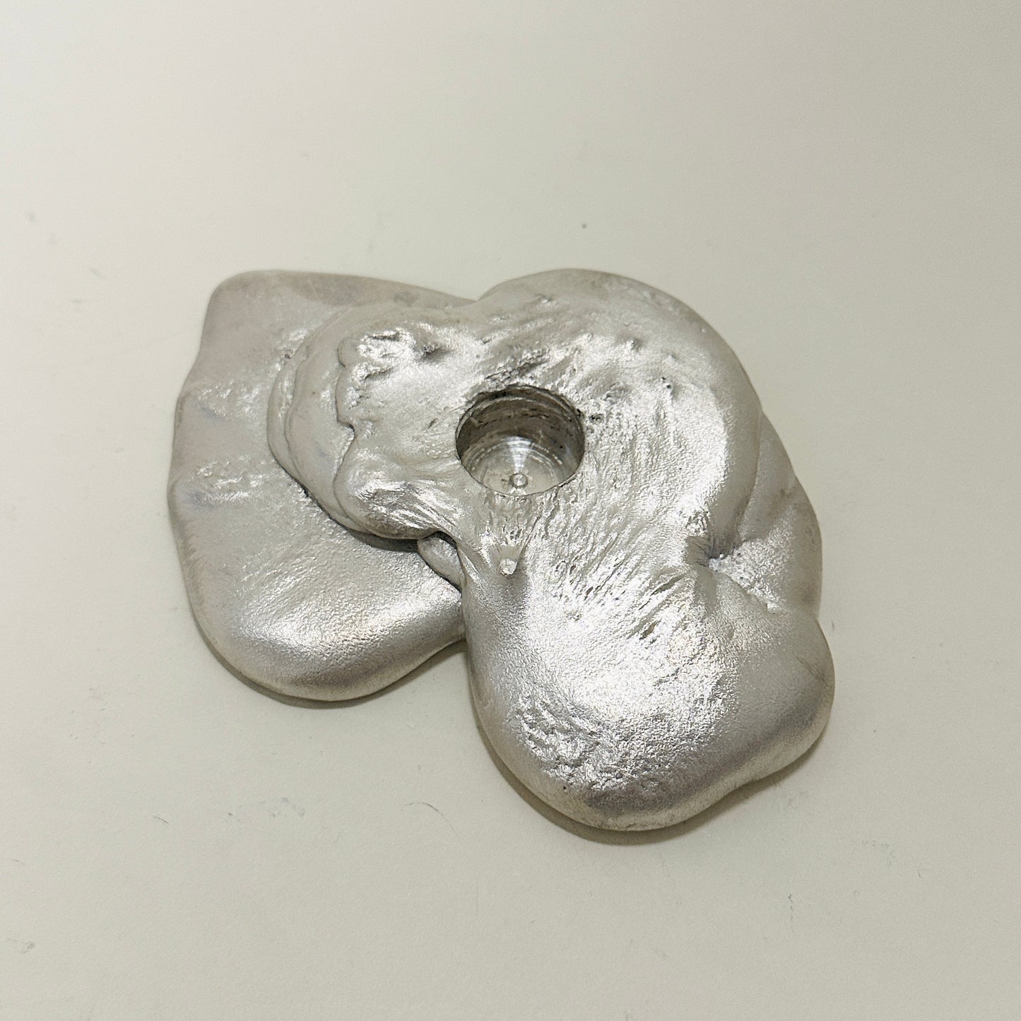 Tin candle holder by Alfred Sahlén