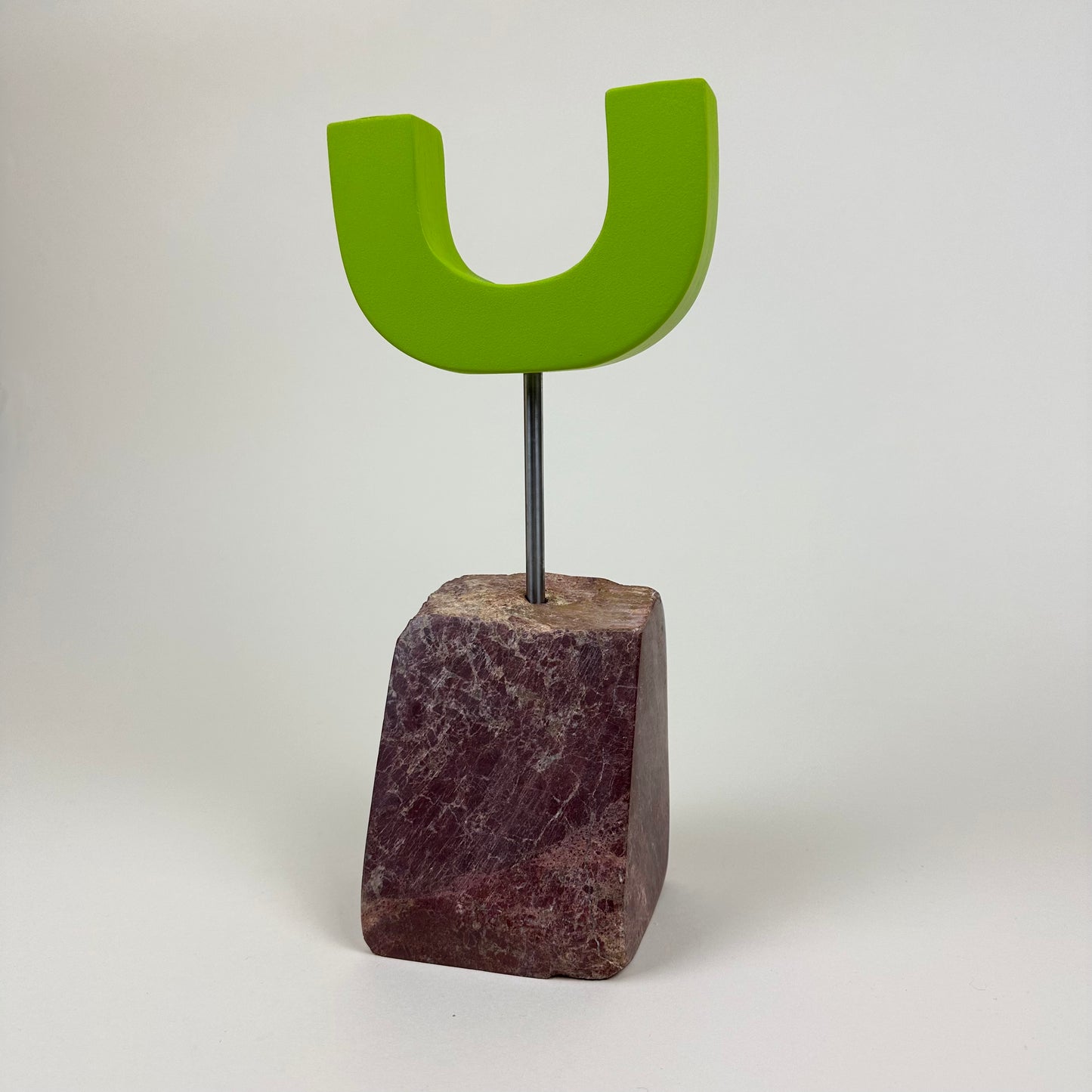 Green candle holder by Public Studio