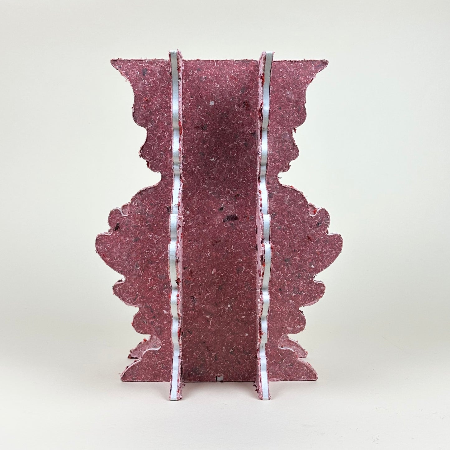 Pink vase in reallyboard by Ebba Lindgren