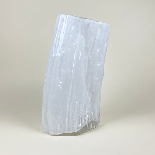 White handblown vase by LAB LA BLA