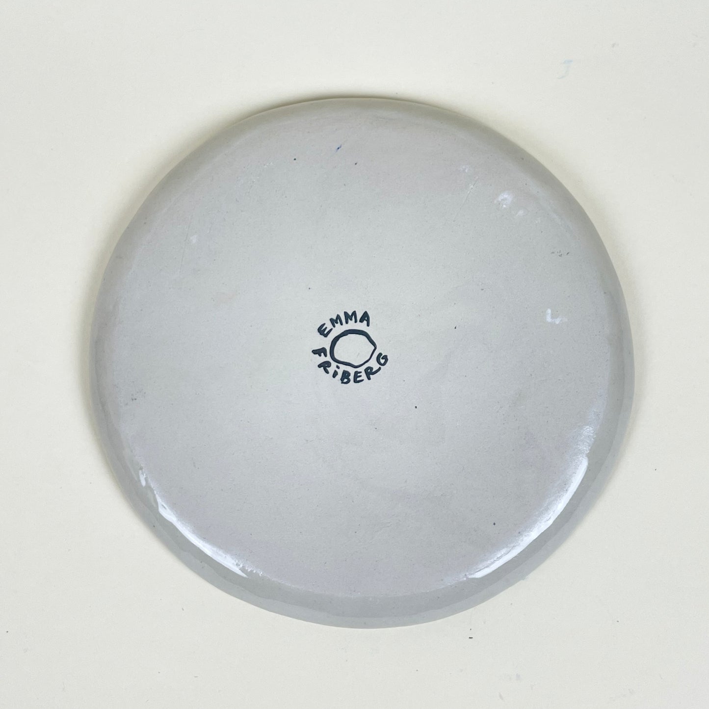 Stoneware plate by Emma Friberg, S