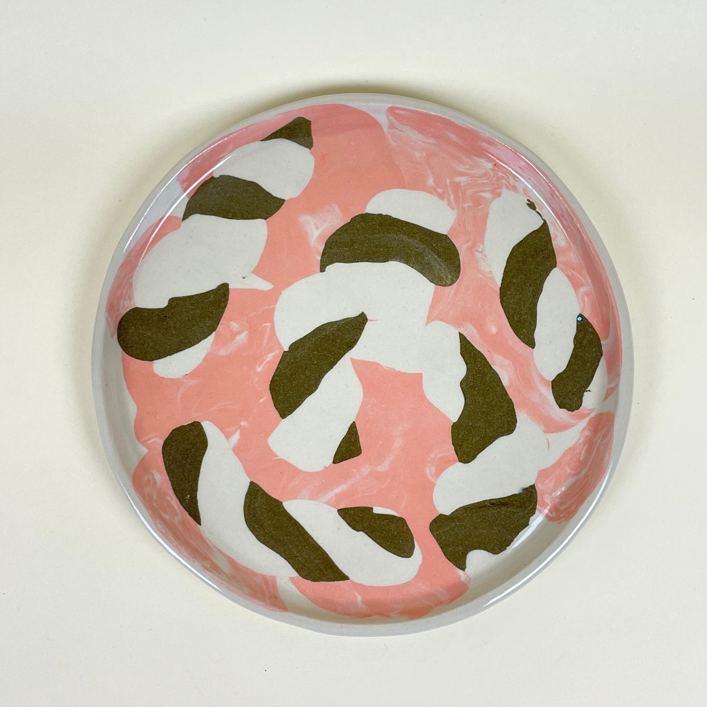 Stoneware plate by Emma Friberg