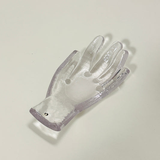 Vintage glass hand
