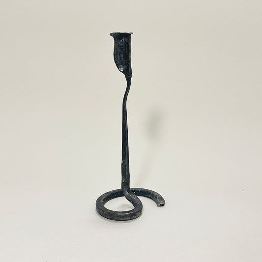 Vintage wrought iron candle holder