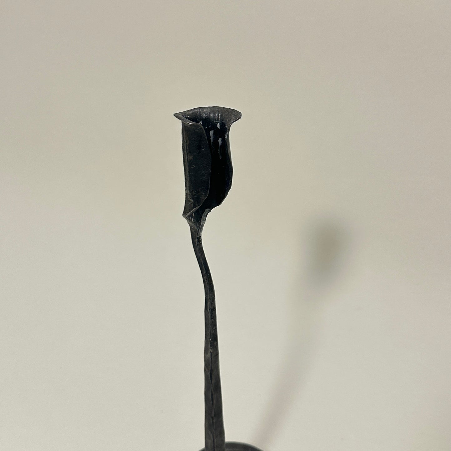 Vintage wrought iron candle holder