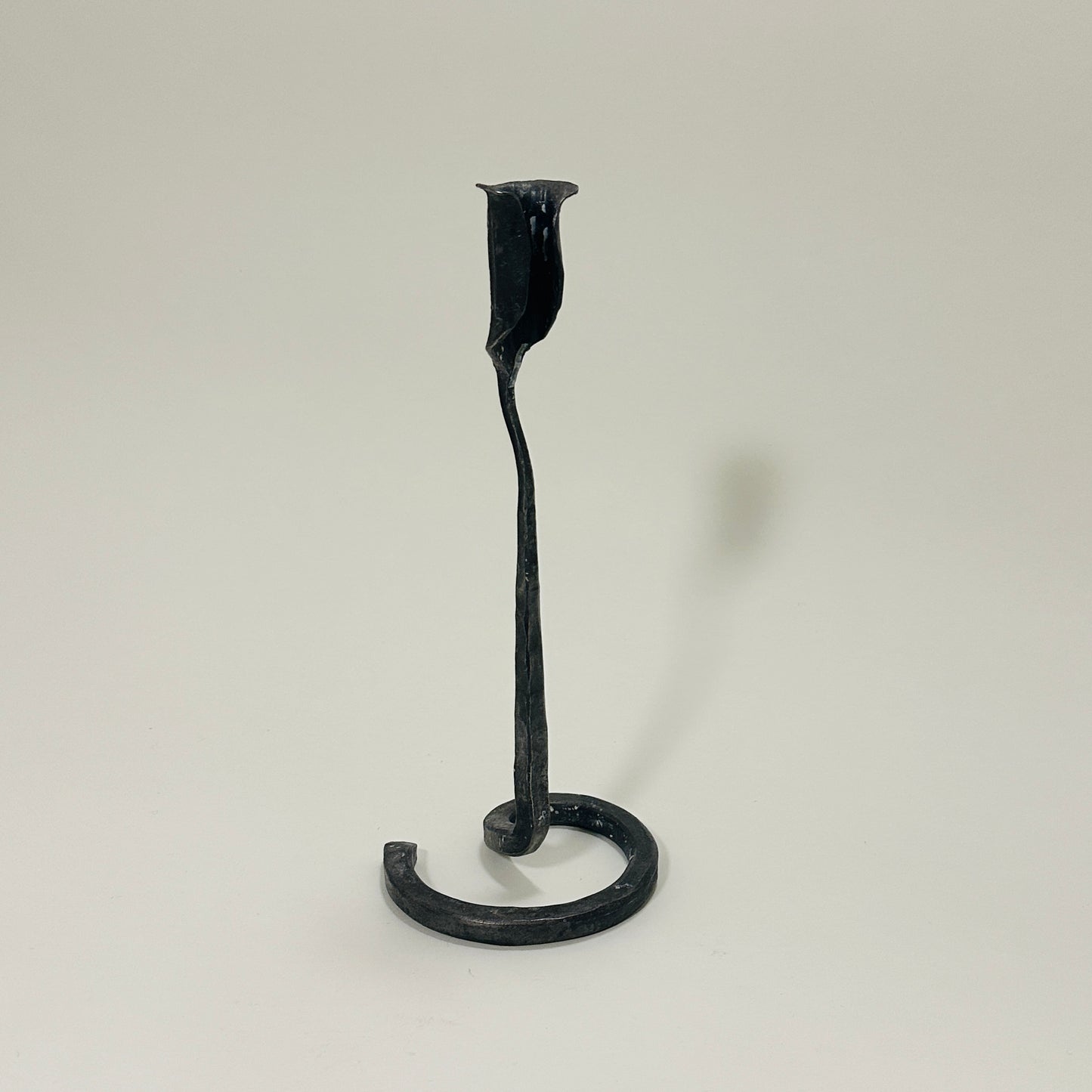 Vintage wrought iron candle holder
