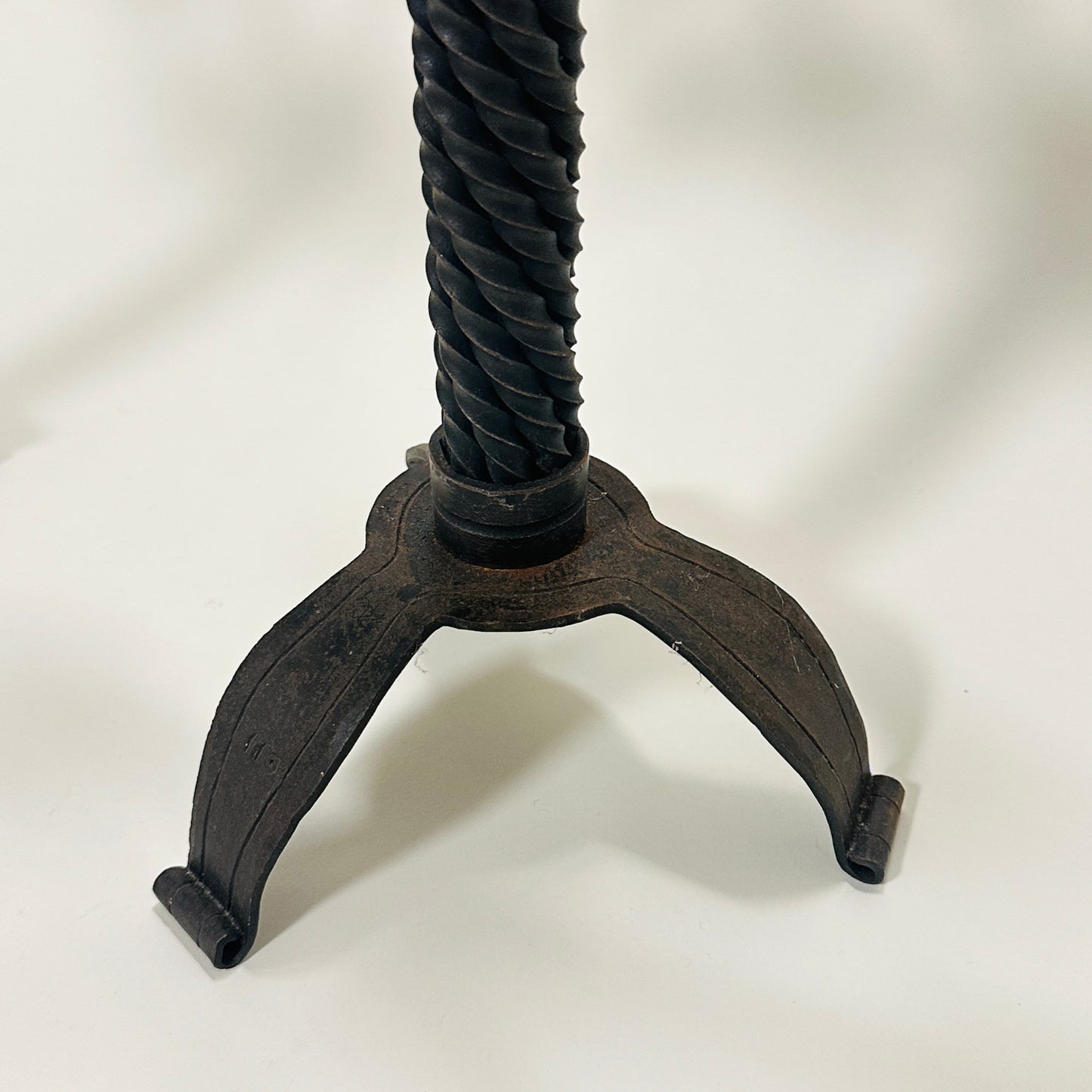 Vintage pair of brutalist candle holders