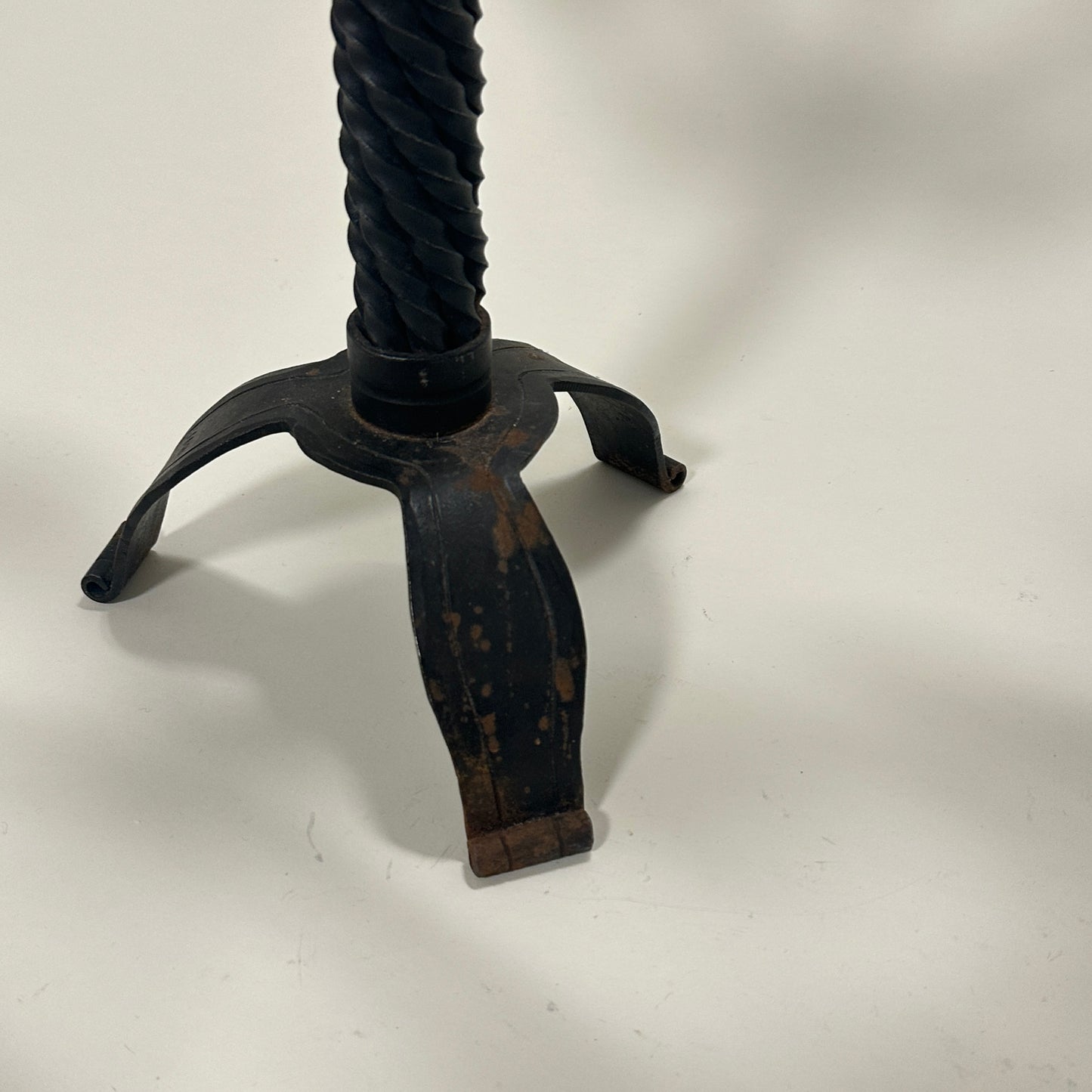 Vintage pair of brutalist candle holders