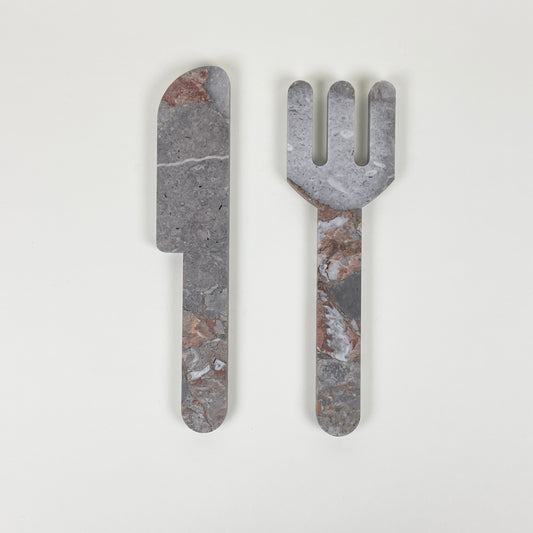 Marble cutlery by Public Studio, Large