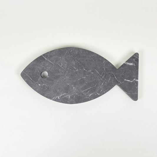 Marble fish by Public Studio, dark grey