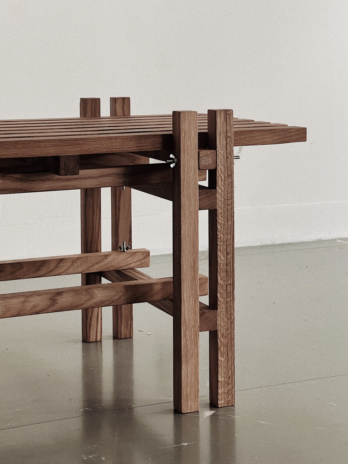 The foldable bench by Truls Goldschmidt