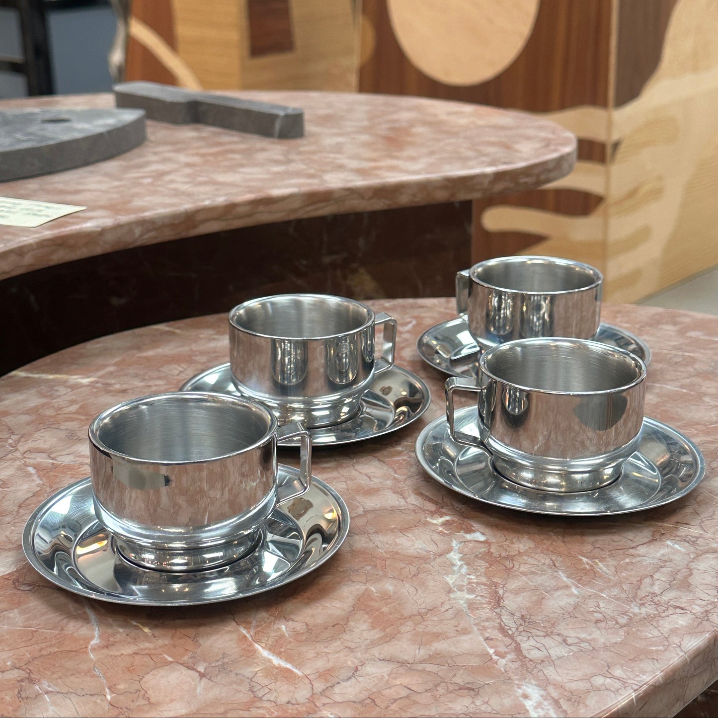4 espresso cups, vintage
