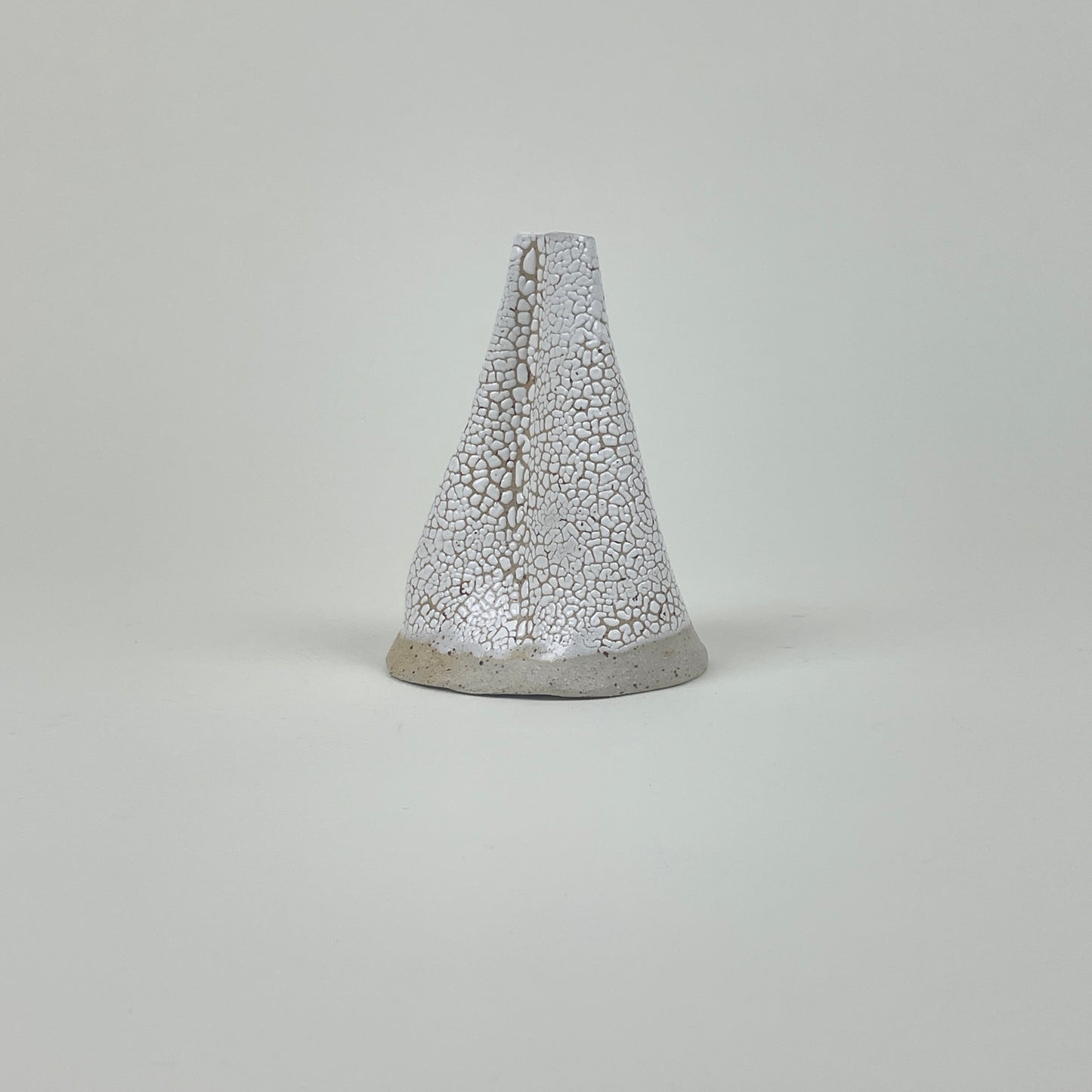 White stone volcano vase (L) by Astrid Öhman