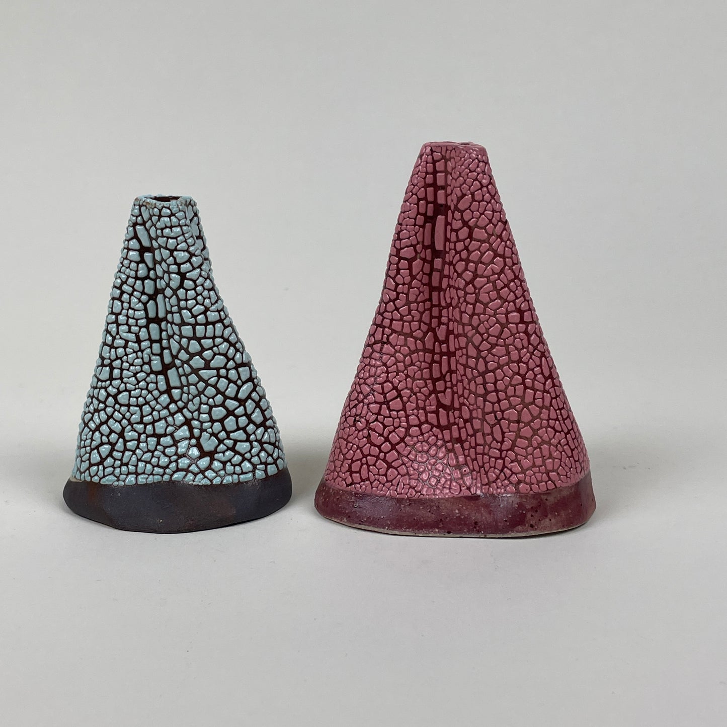 Turquoise black volcano vase (S) by Astrid Öhman