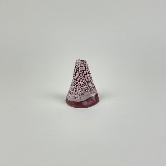 Pink burgundy volcano vase (S) by Astrid Öhman