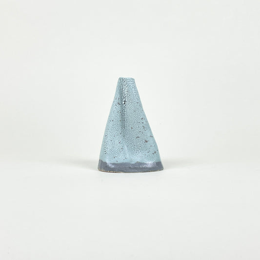 Blue grey volcano vase (L) by Astrid Öhman.