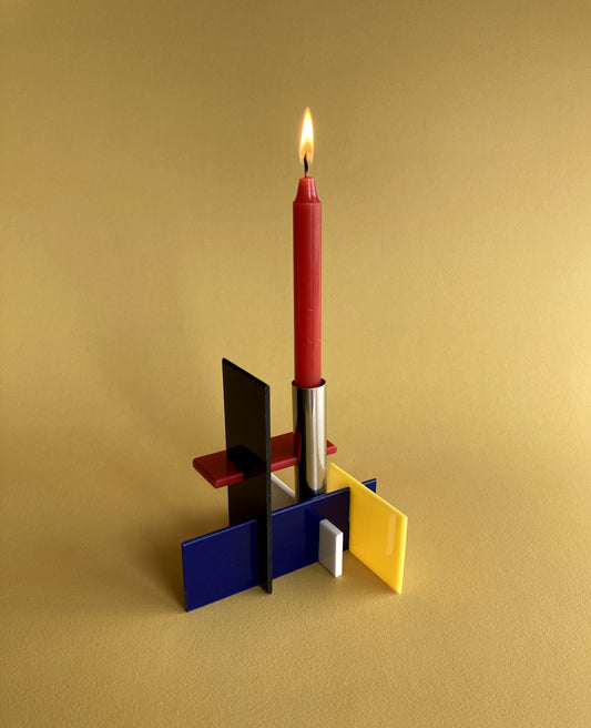 De Stijl candle holder by Eve Cromwell