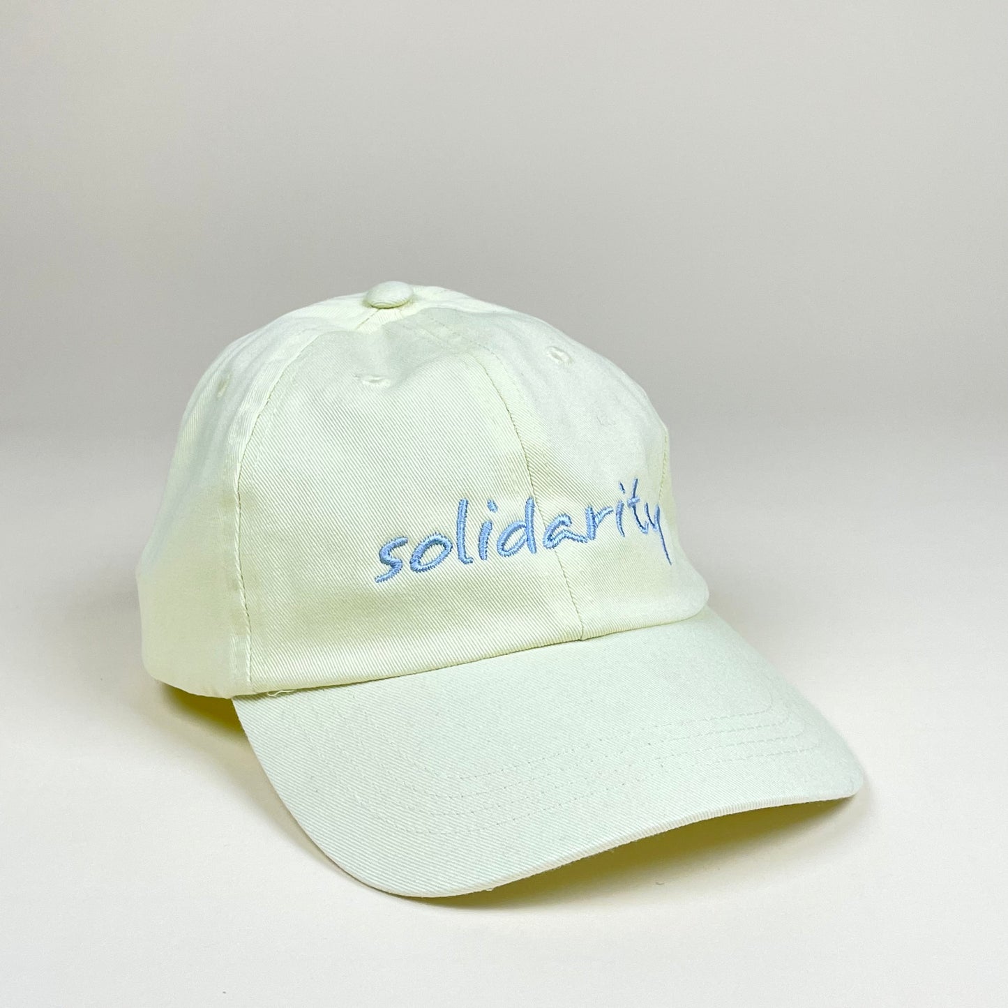 Hat, Solidarity, pale lemon/light blue