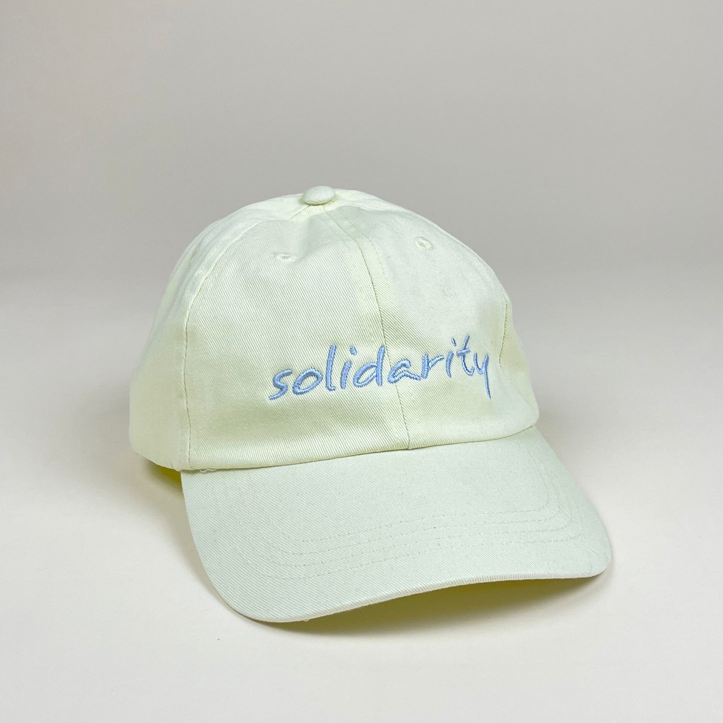 Hat, Solidarity, pale lemon/light blue