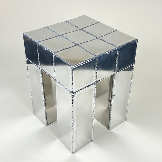 Aluminum stool by Julia Jutterström
