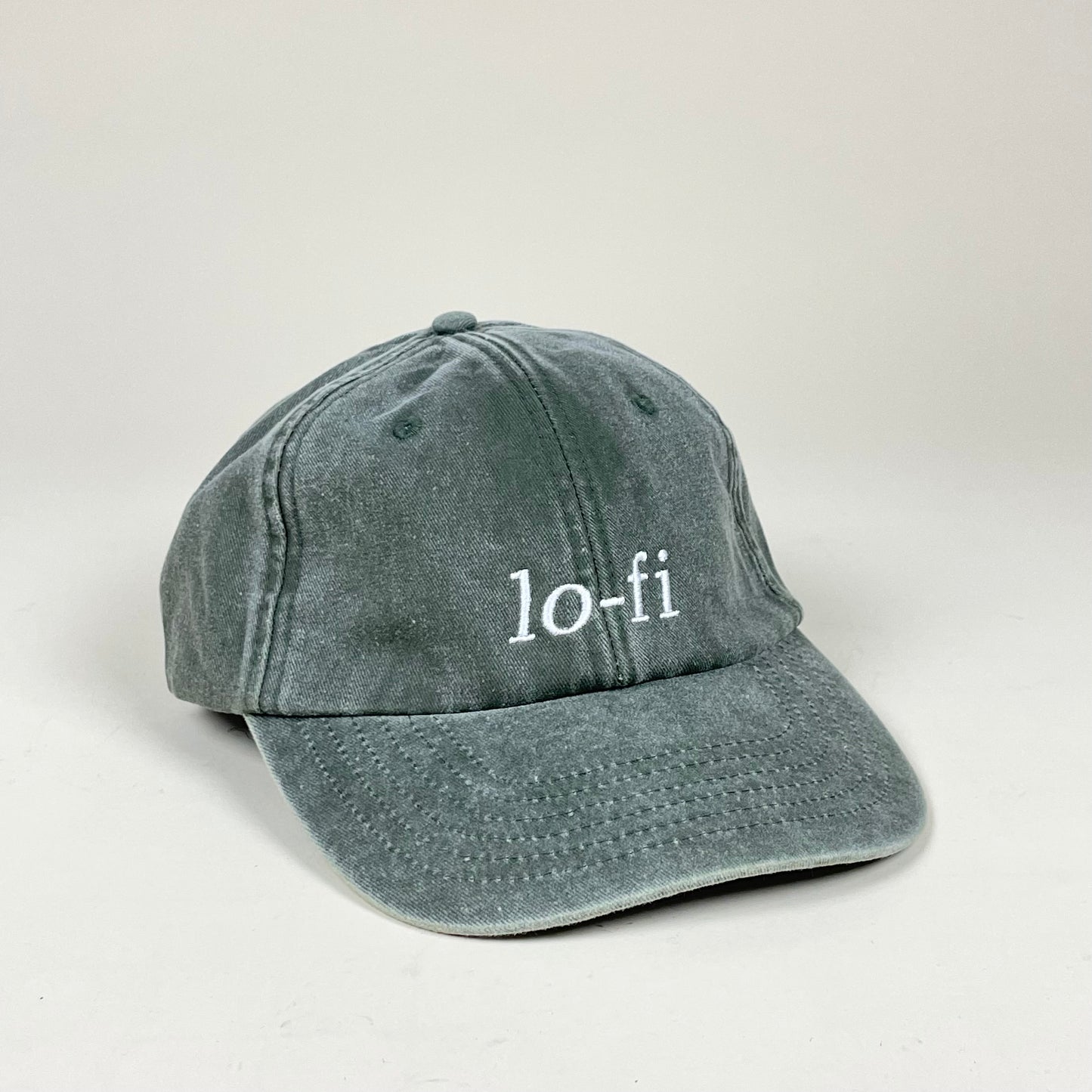 Hat, Lo-fi, (washed out green/white)