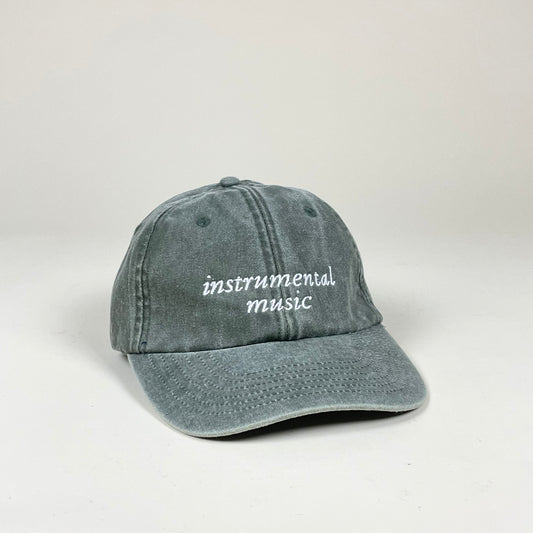 Hat, instrumental music, (washed out green/white)