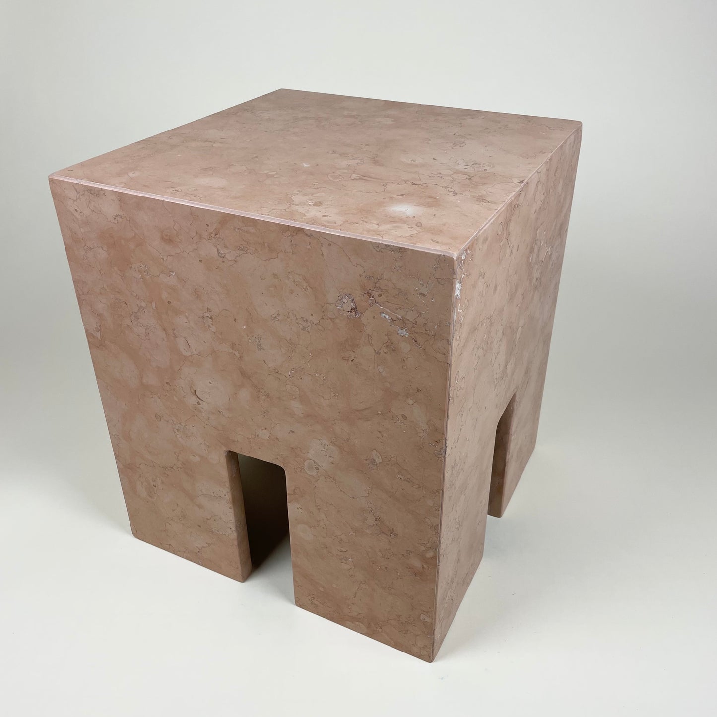 Marble side table by Public Studio