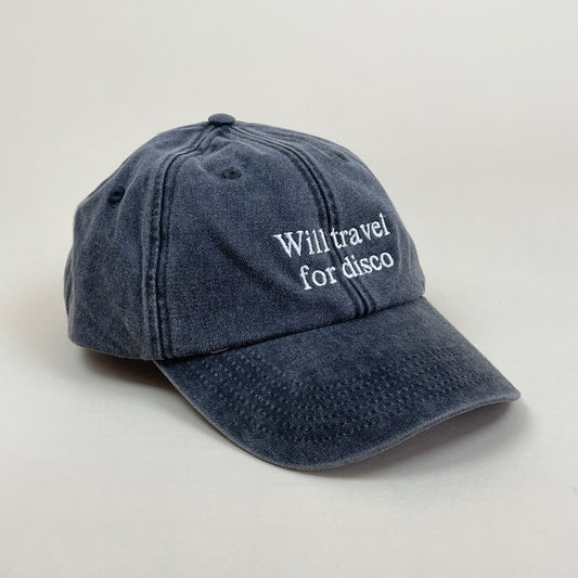 Hat, Will Travel For Disco (washed out black/white)